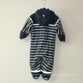 Blue PU Stripe Conjoined Raincoat/Overall for Children